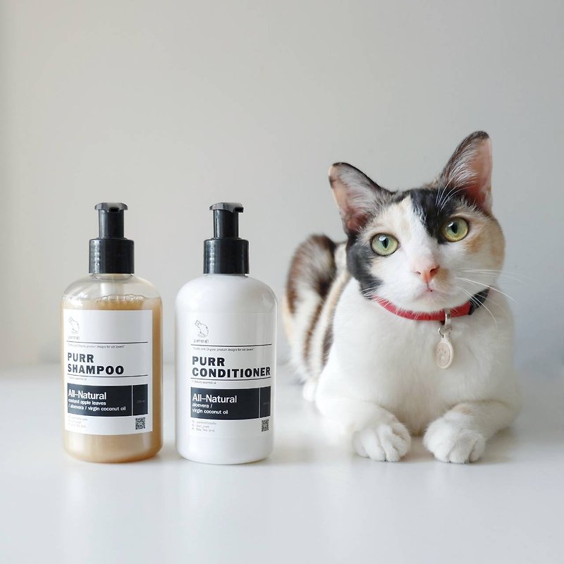 All natural Shampoo & Conditioner set for Cat  - Cleaning & Grooming - Plants & Flowers White