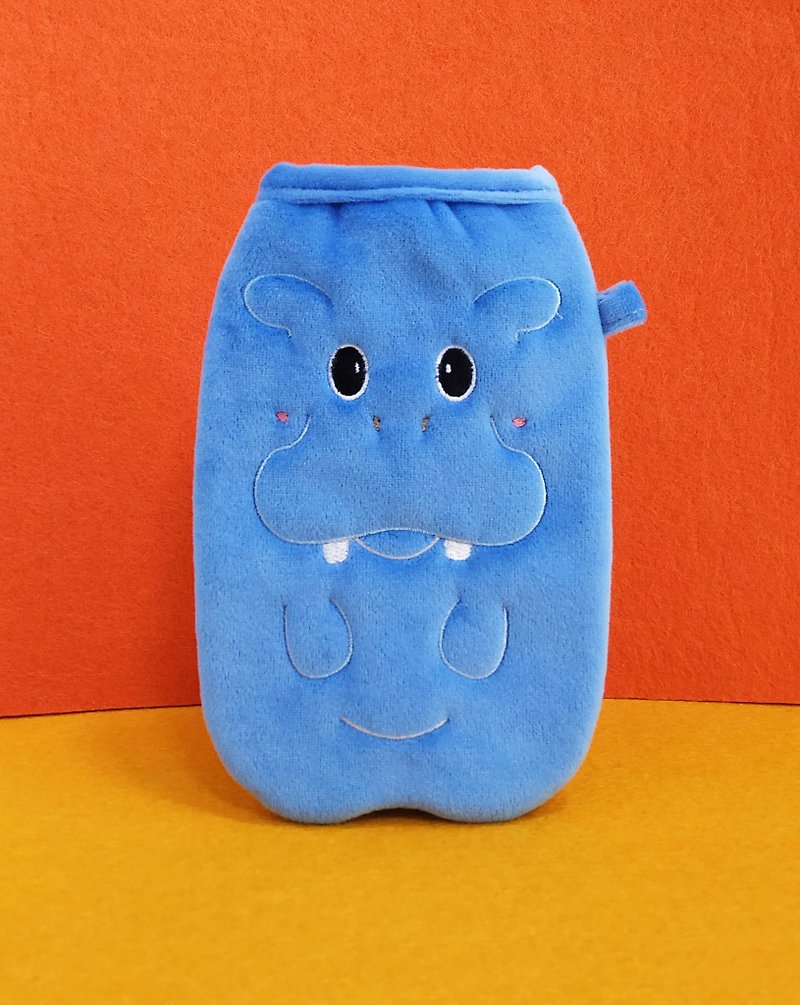 Mobile phone bag 5.7 inch mobile phone-Little Hippo - เคส/ซองมือถือ - ไฟเบอร์อื่นๆ สีน้ำเงิน