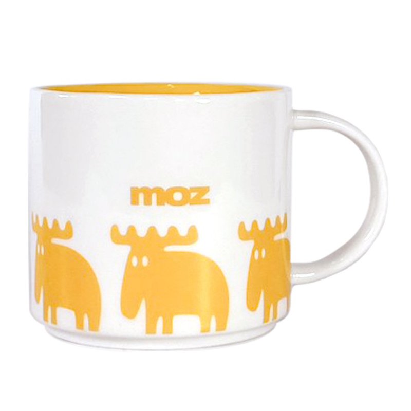 moz瑞典 北歐駝鹿疊疊馬克杯440ml(香蕉黃) - 咖啡杯/馬克杯 - 其他材質 黃色
