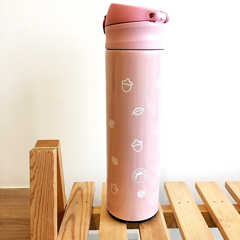 FiFi保溫瓶480ml－秋日果實(粉) - 水壺/水瓶 - 其他材質 粉紅色