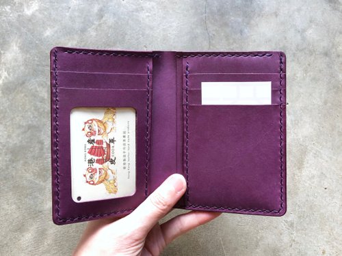 港產皮革｜Leatherism Handmade Products 4咭位相片直身短夾 好好縫 皮革材料包 銀包 港產皮革 植鞣 DIY