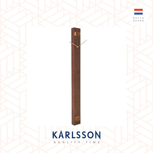 Ur Lifestyle 荷蘭Karlsson Wall clock L90cm Discreet Long dark wood