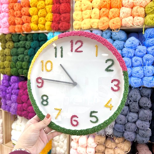 唧唧 zik² - 鉤織創意教室 【影片教學+材料包】IKEA時鐘改造