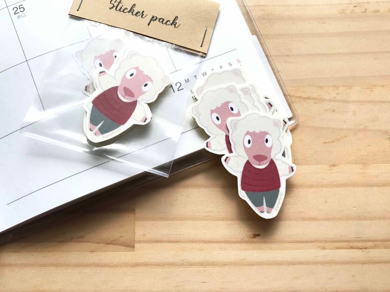 sheep little sheep stickers (10 pieces) - สติกเกอร์ - กระดาษ หลากหลายสี