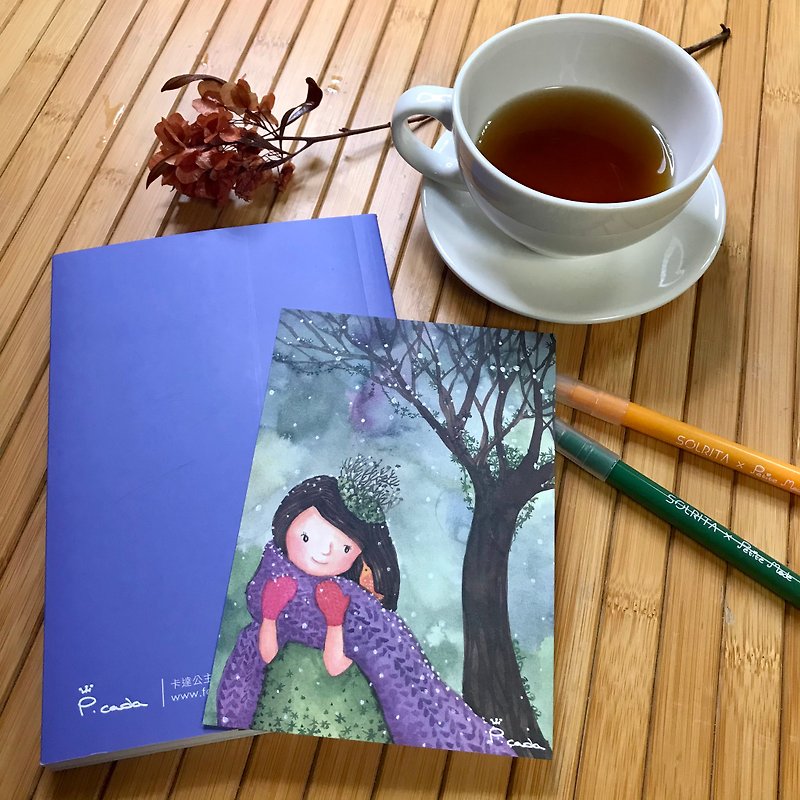 Story Postcard Princess Kada Snow Fall - Cards & Postcards - Paper Orange