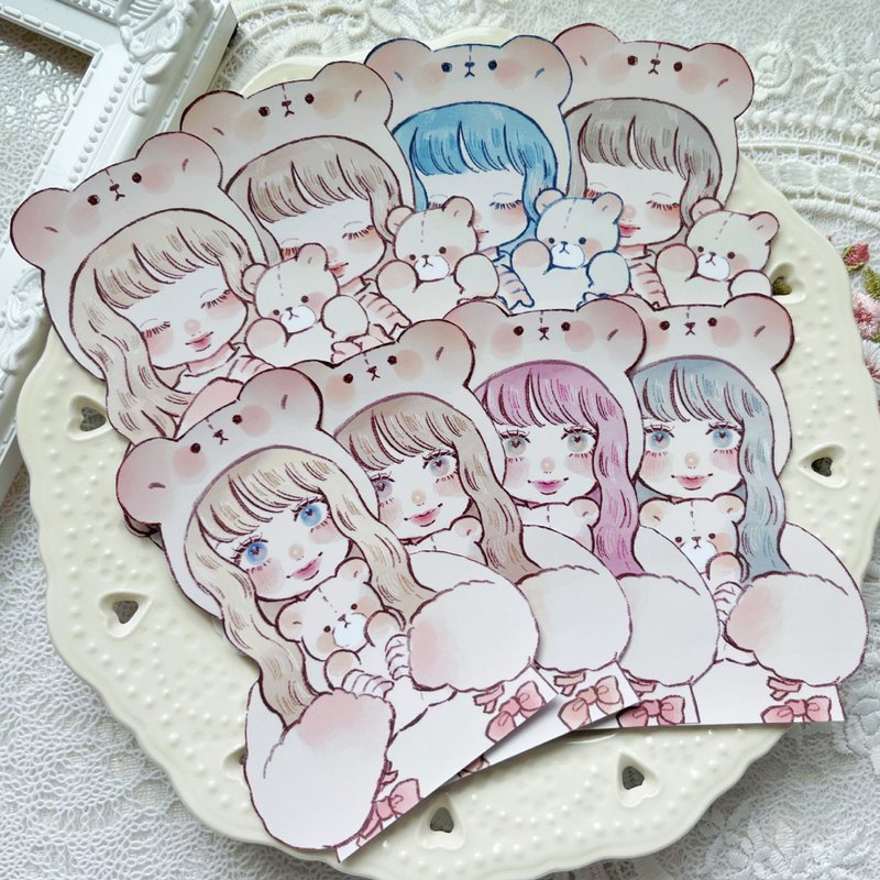 chibi mocha sticker - 貼紙 - 紙 多色