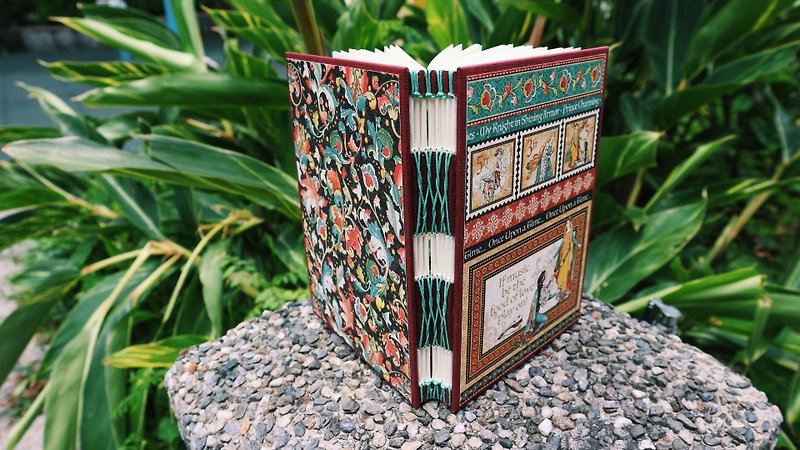 Miss Enchanted Forest crocodile ﹝ ﹞ French handmade wire-bound book - สมุดบันทึก/สมุดปฏิทิน - กระดาษ 