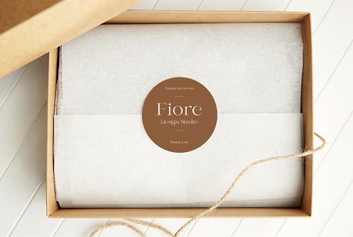 夏花設計 | Fiore Design 客製化貼紙(圓貼) | 包裝 | 設計 | 開店