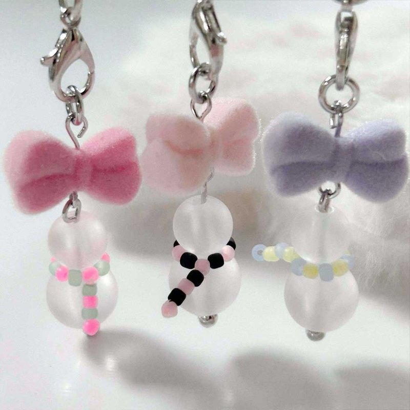 my little snowman beads Keyring - 鎖匙扣/鎖匙包 - 壓克力 多色