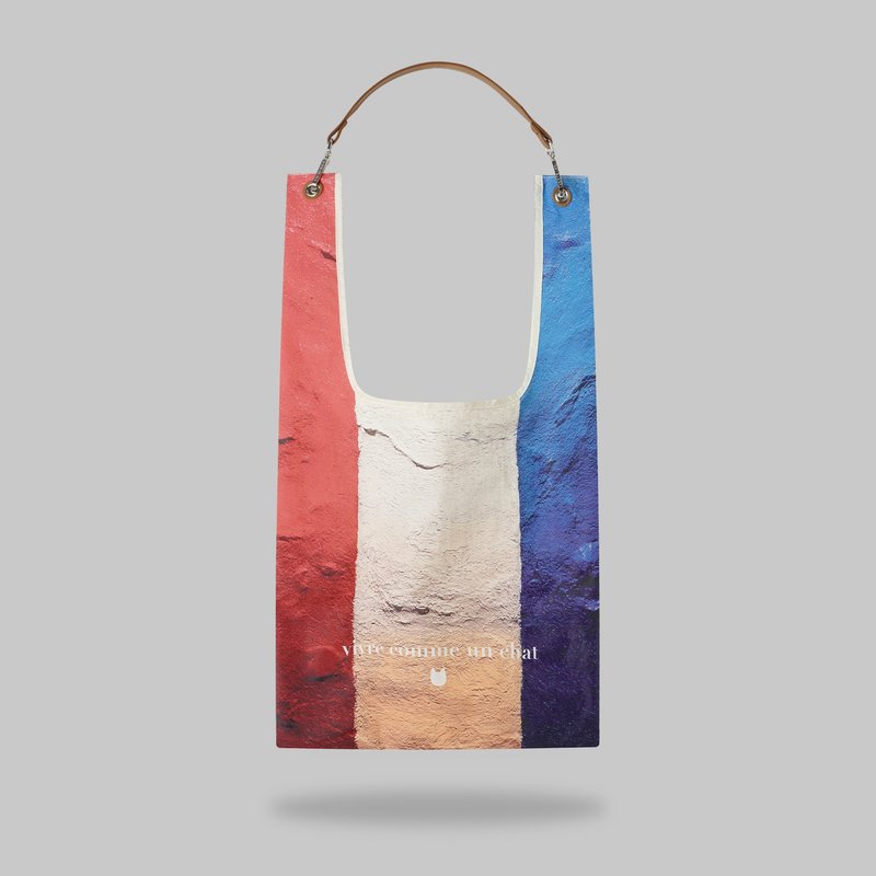 Red White Blue Toby Bag | 配可拆卸真皮肩帶 - 側背包/斜背包 - 其他材質 