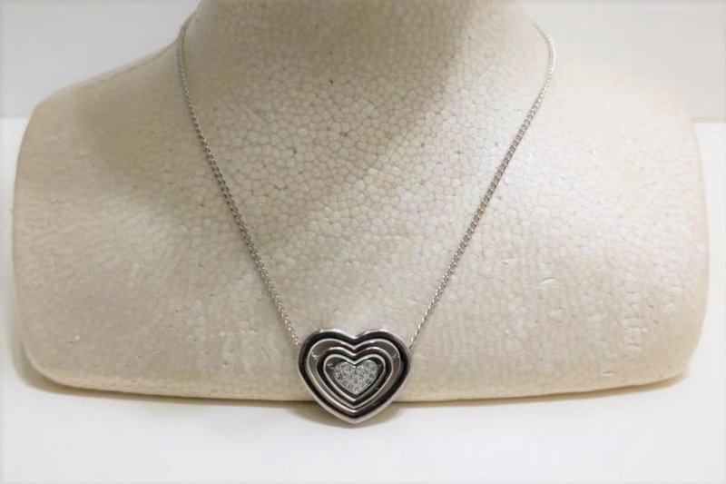 FOLLI FOL Medieval love necklace - สร้อยคอ - โลหะ สีเงิน