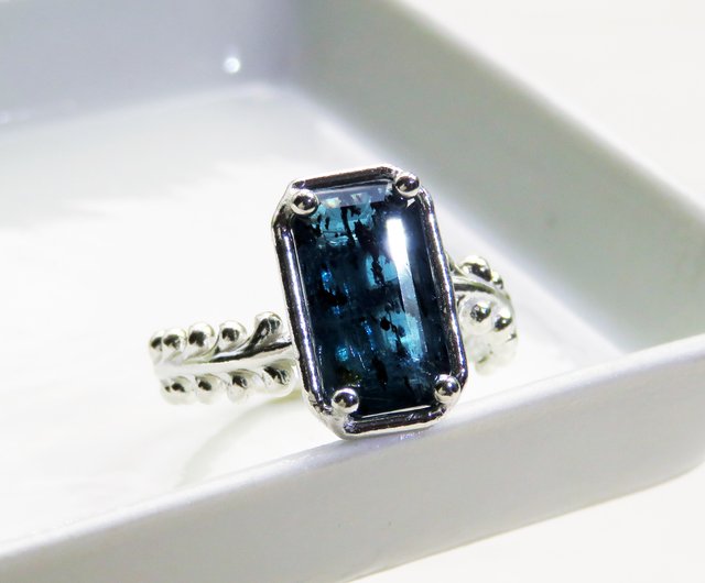 カイヤナイトリング / Botanical Blue Moss Kyanite Ring