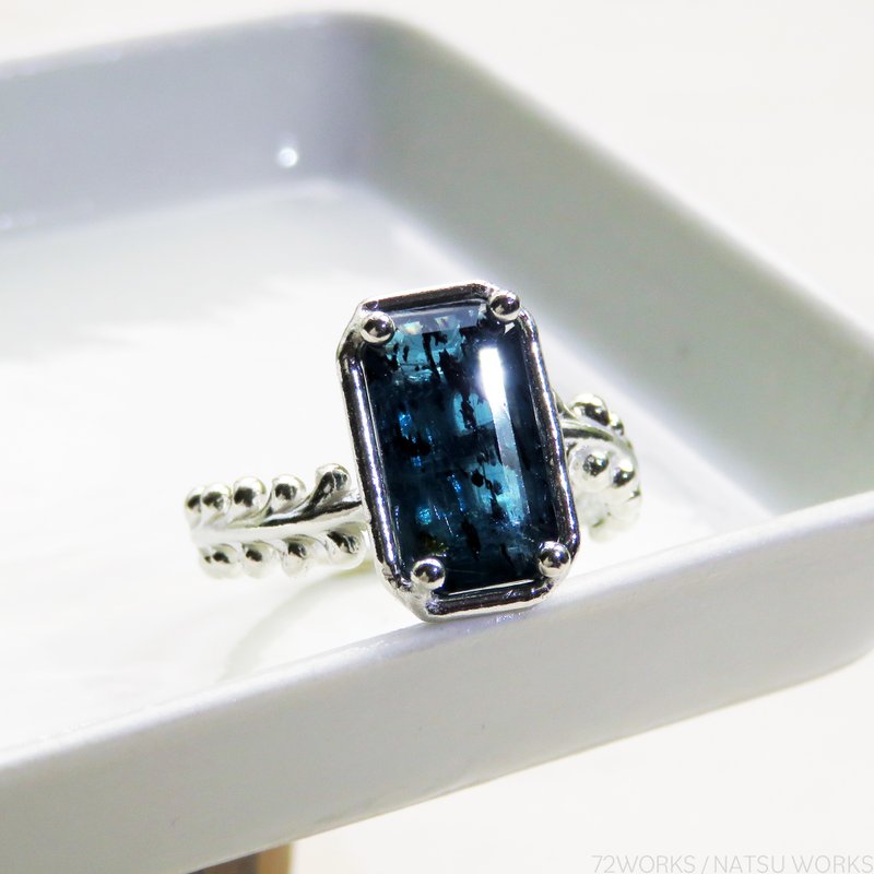 カイヤナイトリング / Botanical Blue Moss Kyanite Ring - 戒指 - 寶石 藍色