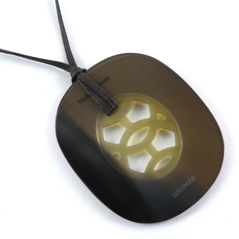 【日本直送】エルメス HERMES リフトGM ネックレス 044536FL バッファローホーン 茶 約24g レディース【中古】 - 項鍊 - 其他材質 咖啡色