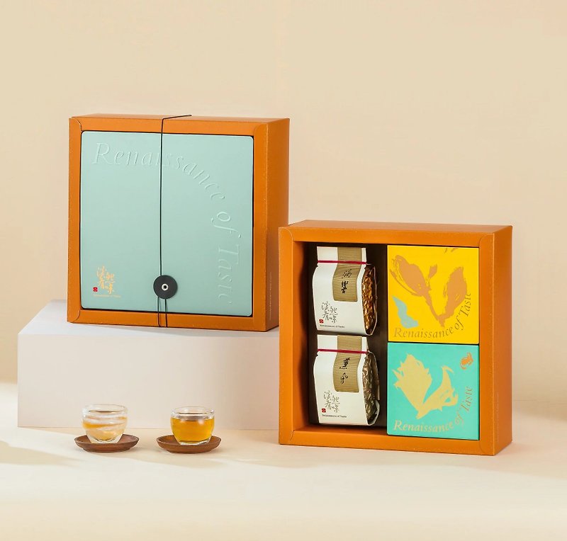 Youtea gift box/tea + original leaf tea bag/elderly gift box/Japanese and Belgian international award-winning - ชา - วัสดุอื่นๆ 
