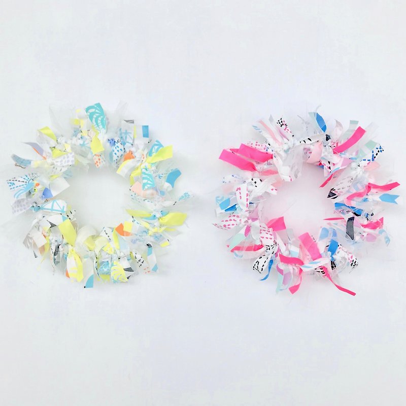 【Custom made】Fabric Wreath(Christmas Limited) - Wall Décor - Cotton & Hemp Pink