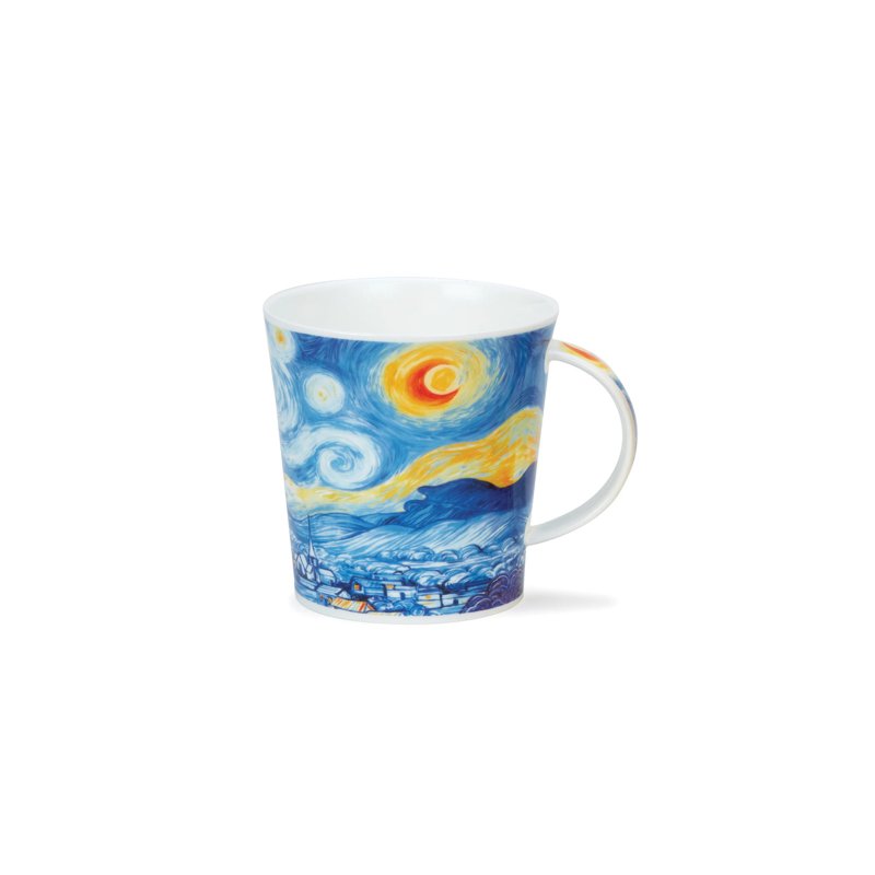 【100% Made in UK】Dunoon Impressionist Starry Night Bone China Mug-480ml - Mugs - Porcelain 