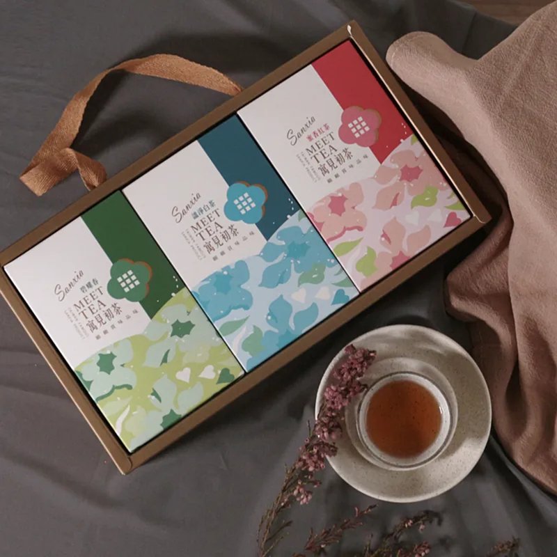 【送禮首選】寓見初茶茶包禮盒 - 茶葉/茶包/水果茶 - 其他材質 粉紅色