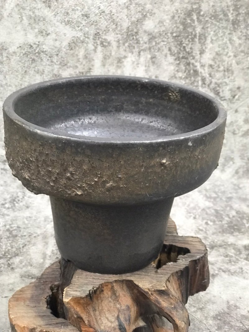 流墨沉金//廣 - 植栽/盆栽 - 陶 黑色