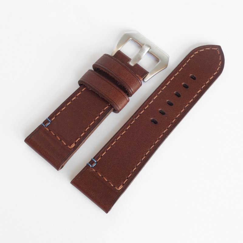 Brown Watch Strap, Panerai PAM style, genuine leather - 錶帶 - 真皮 咖啡色