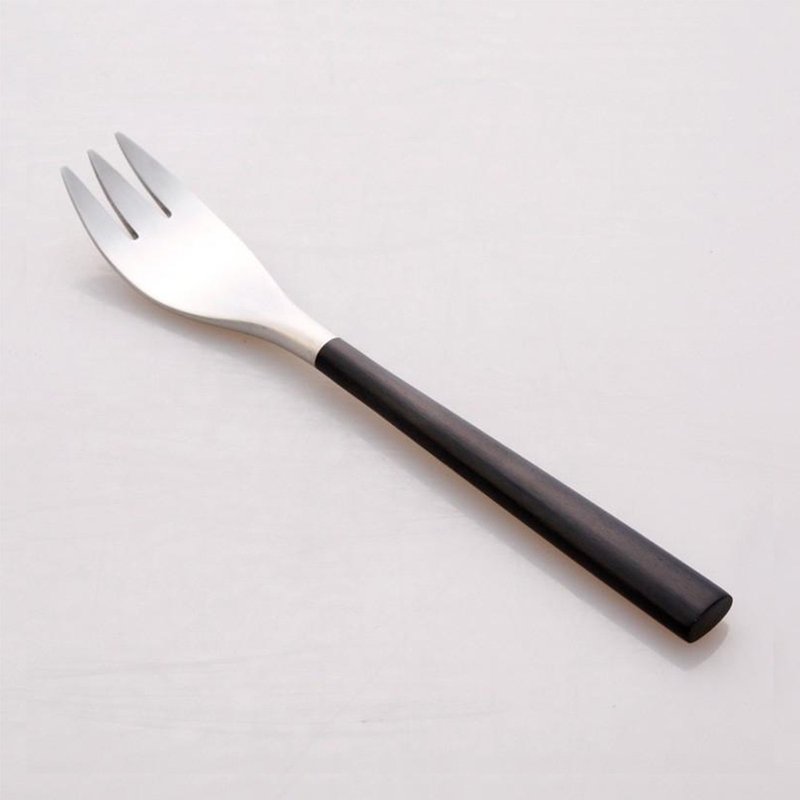 【Sori Yanagi】 Birch wood fork L12.7cm - Cutlery & Flatware - Stainless Steel 