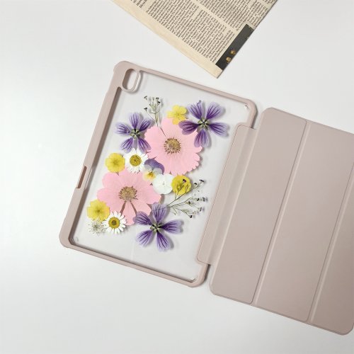FeimeiPresents 煙花粉黛手工押花iPad殼 iPad Air 11寸 13寸 iPad Pro 11寸 13寸