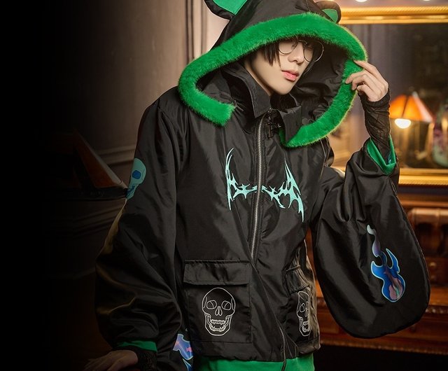 ☆25SS☆Pajama Jacket/KIMHEKIM☆ cyberpunk harajuku Naja warlock kimono sleeve windbreaker