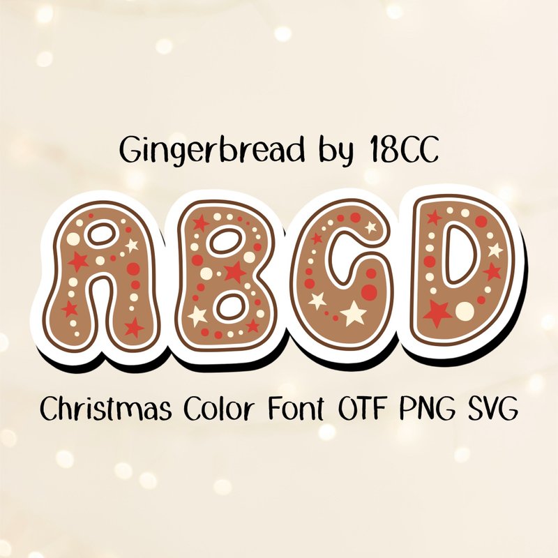 Gingerbread OTF PNG SVG - 字體設計 - 其他材質 