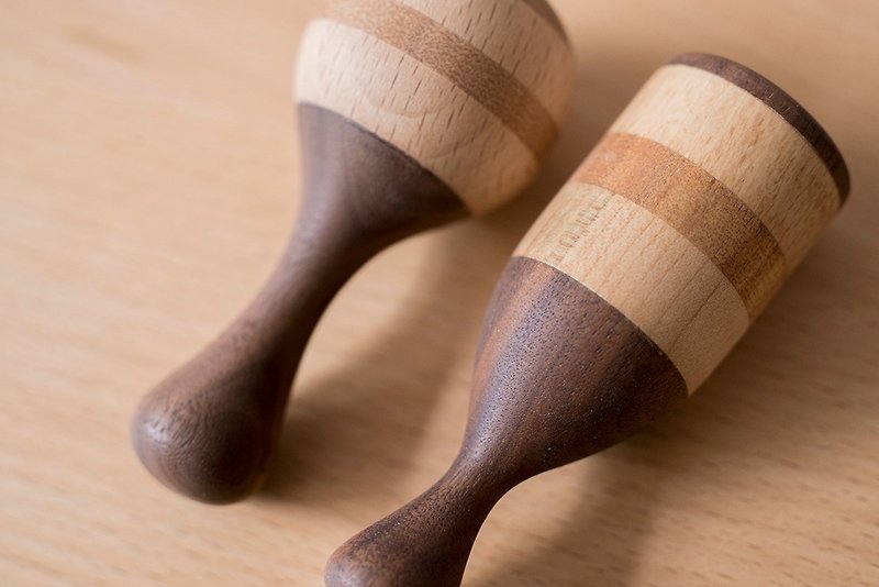 wooden set rattle (bottle+lollipop) - ของเล่นเด็ก - ไม้ 