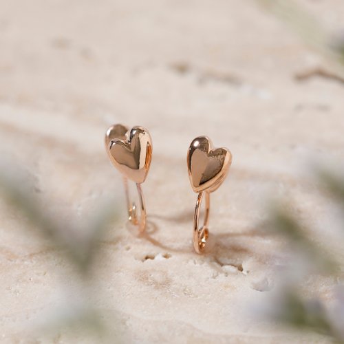 in the mirror petit heart loop-fit earring PG ループフィットイヤリング ミニハート ピンクゴールド