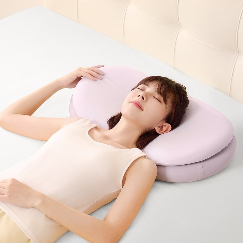 【EVERY THINK】雙層夾心柔眠枕 雙層枕芯設計 貼合頸椎 釋放壓力 - 頸枕/午睡枕 - 其他材質 多色