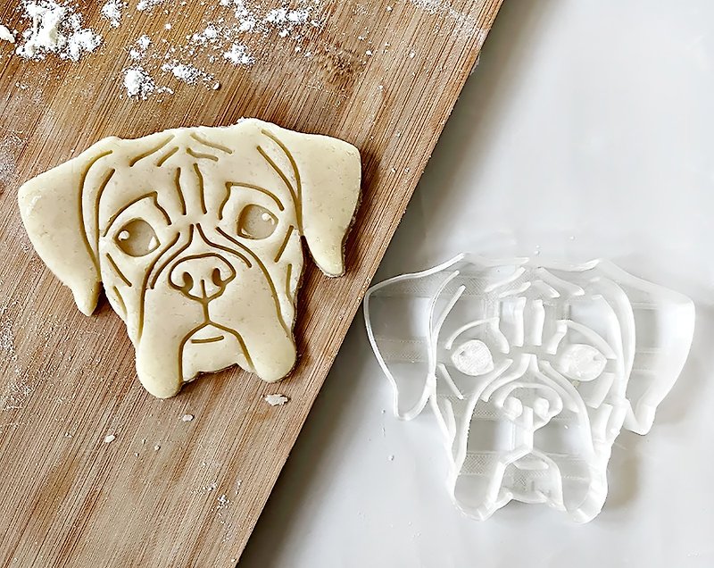 Boxer Cookie Cutter / Dog portrait cutter - Other - Plastic 