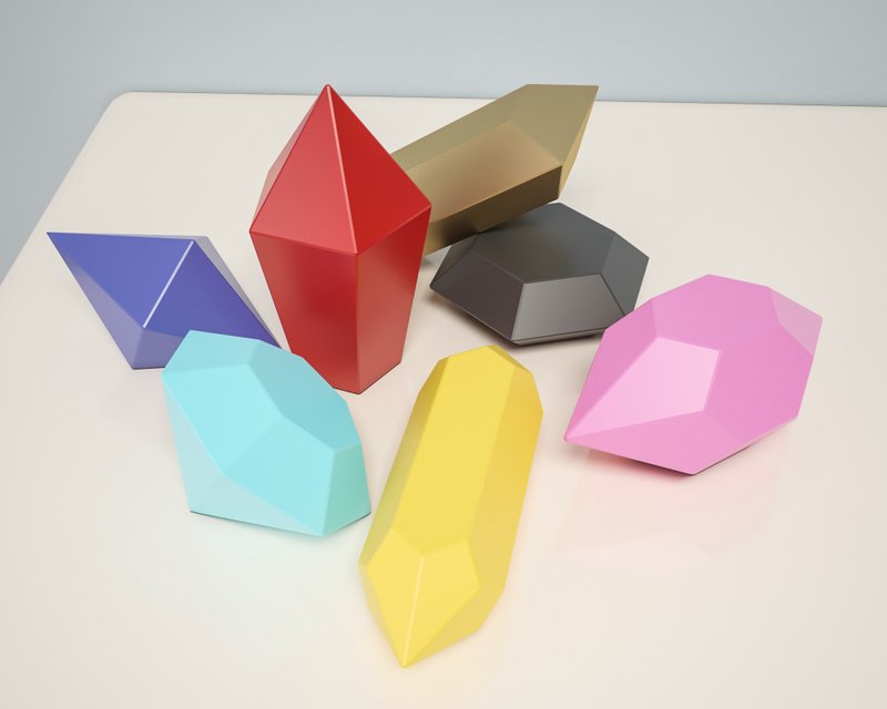 Papercraft Gems, Paper craft Jewel, Crystal PDF template, DIGITAL TEMPLATE - 手工藝教學/工具書 - 其他材質 