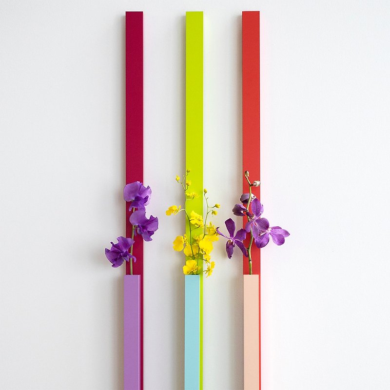 Two tone flower vase_3set - เซรามิก - โลหะ หลากหลายสี