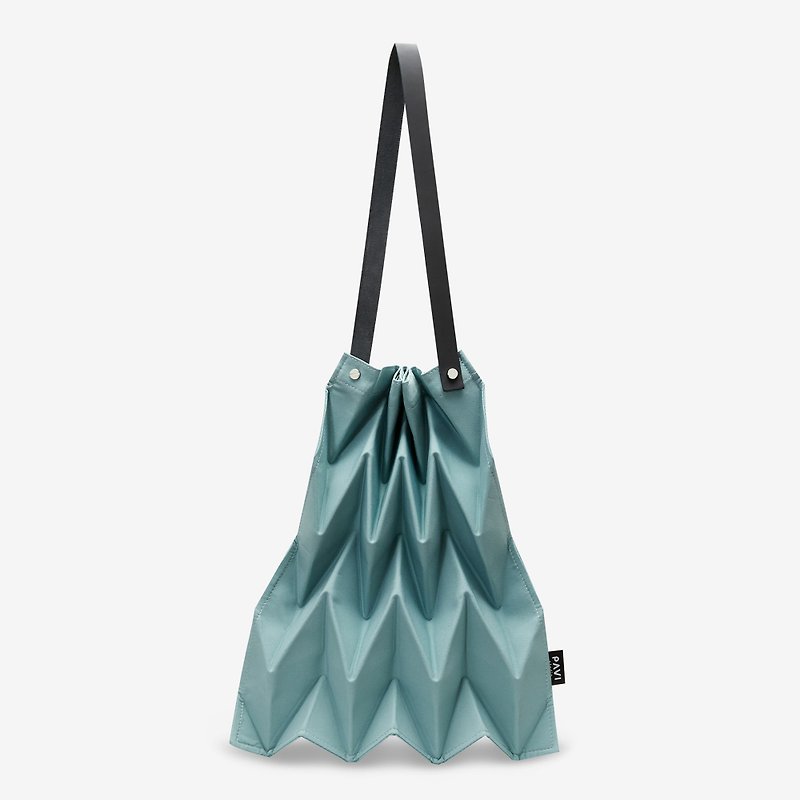 【PAVI STUDIO】100% Thai-designed Shoulder Backpack - Baby Blue - Messenger Bags & Sling Bags - Polyester 