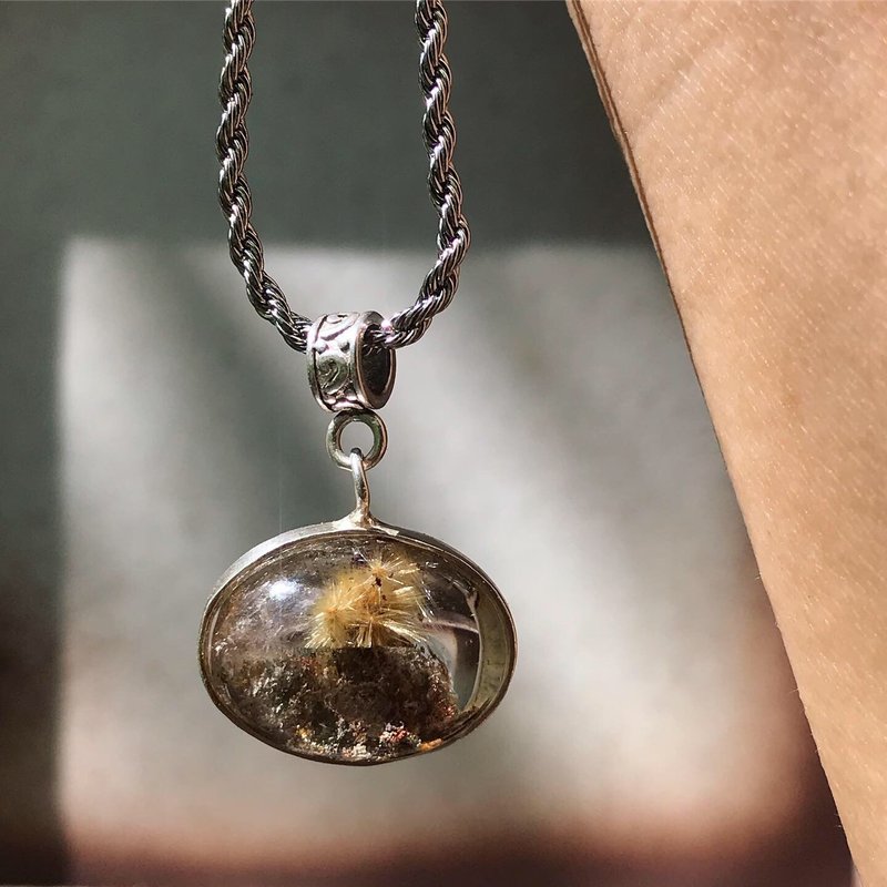 【Lost and find】天然石 故事性 幽靈 金髮星 925 項鍊 OT01 - 項鍊 - 寶石 多色