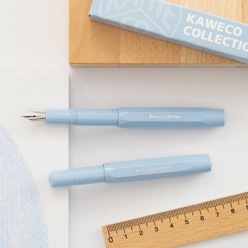 KAWECO 台灣 德國 KAWECO COLLECTION 系列鋼筆 迷霧藍 F