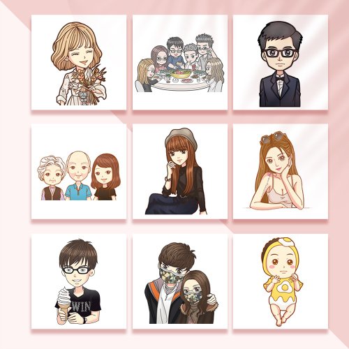 Sweet Design Studio 甜蜜設計工作室 Q版似顏繪