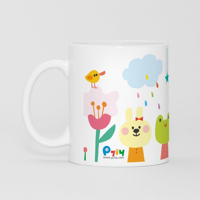 P714 小花園馬克杯  禮物  送禮自用都合適 - 咖啡杯/馬克杯 - 瓷 多色