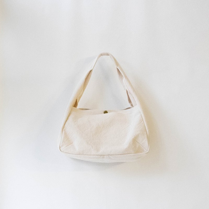 プレーンショルダー【生成】(VC-31S) - ショルダーバッグ - コットン・麻 ホワイト