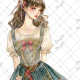 【管GO1033】真作 柳田補 T.yana 鉛筆画 女性画 人物画 額装 shigenobu_01_800.jpg
