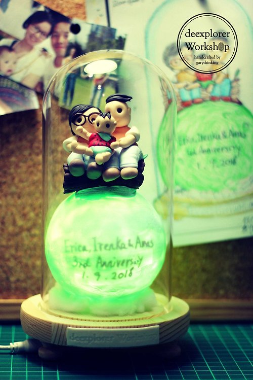 deexplorerworkshop 客製人像星球物語燈 ,一份最貼心的情人節禮物,給你最關心的人.