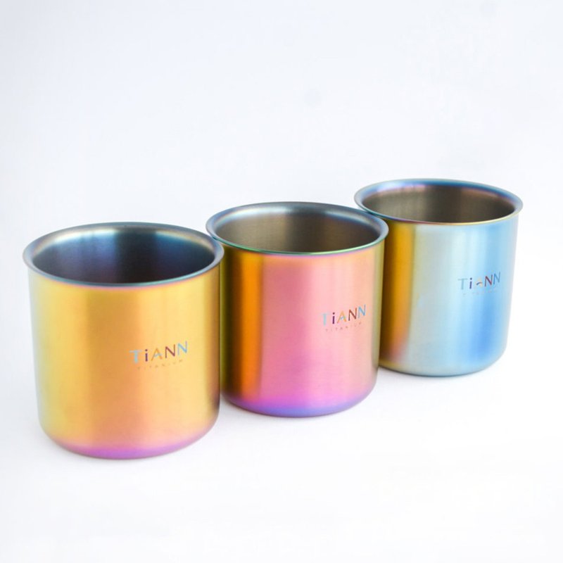 [Special Offer - Refurbished] Pure Titanium Double-layered Tea Cup_250ml Double-layered Cup/Insulated Cup/Mug - Mugs - Other Materials Multicolor