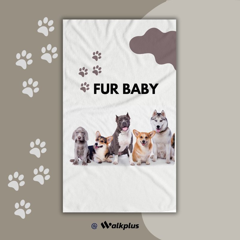 【Walkplus】Quick-drying large towel (FUNNY hairy kid D type) (size: 75*130CM) - ผ้าขนหนู - เส้นใยสังเคราะห์ 