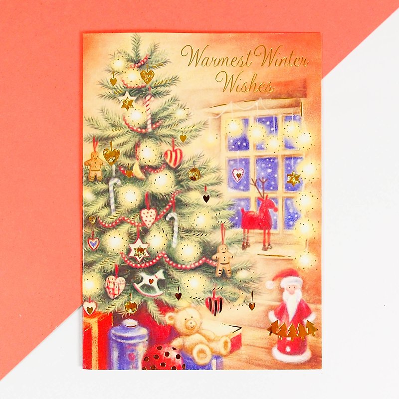 SL耶誕卡10入組合包 - 卡片/明信片 - 紙 多色