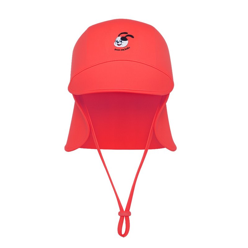 Puppy Shade Swim Hat - 嬰兒/兒童泳衣 - 聚酯纖維 紅色