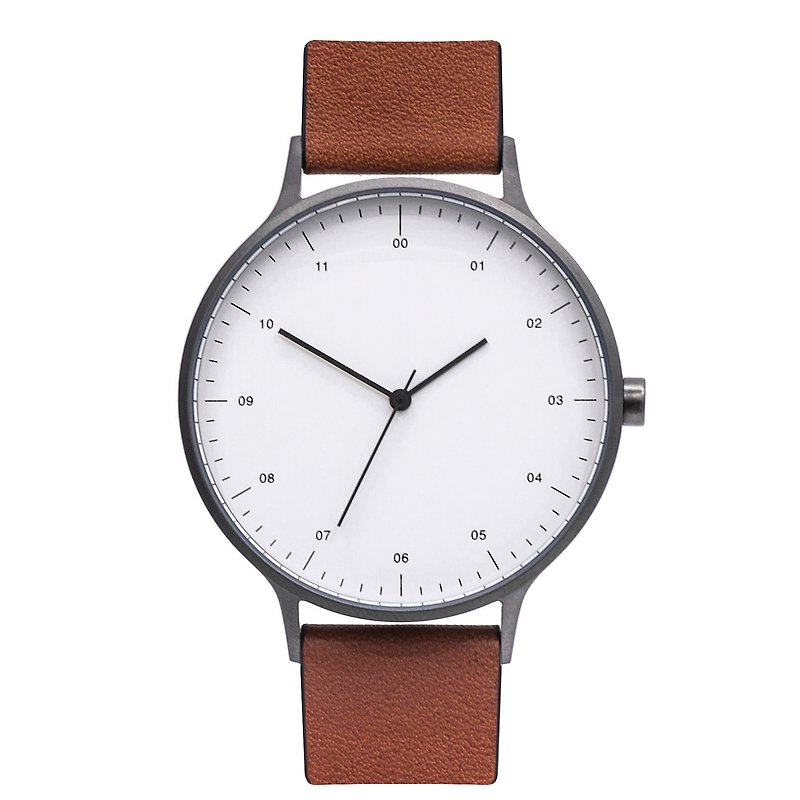 BIJOUONE WATCHES He Oak Bay B302 series Swiss movement watches literary minimalist retro quartz watch 302-GM gun color - นาฬิกาผู้หญิง - วัสดุอื่นๆ สีเทา