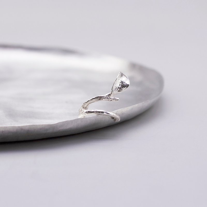 Sterling silver tea ear cuff - Earrings & Clip-ons - Sterling Silver Silver