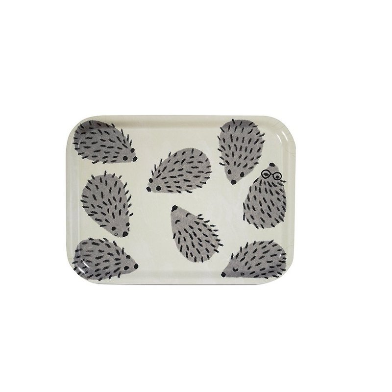 Square Tray - HEDGEHOG TRAY (27 X 20 cm) - Serving Trays & Cutting Boards - Wood Gray