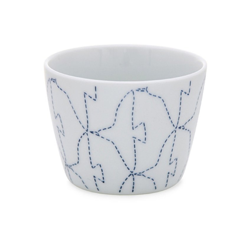 natural 69  日本波佐見燒 日式茶杯-繡紋 - 茶壺/茶杯/茶具 - 瓷 藍色